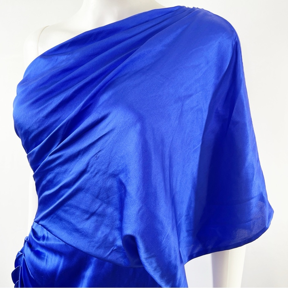 Aidan Mattox Dress Royal Blue Size 4 - Picture 3 of 9